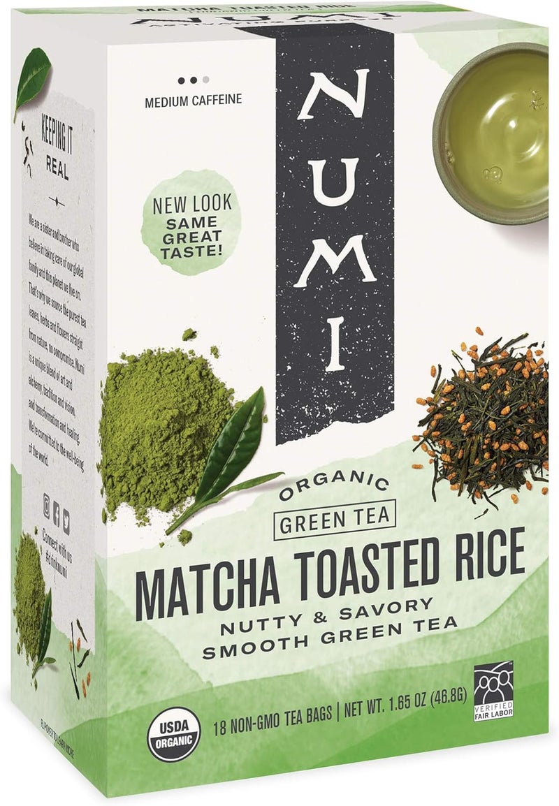 Numi Organic Matcha Toasted Rice Green Tea - Image 1